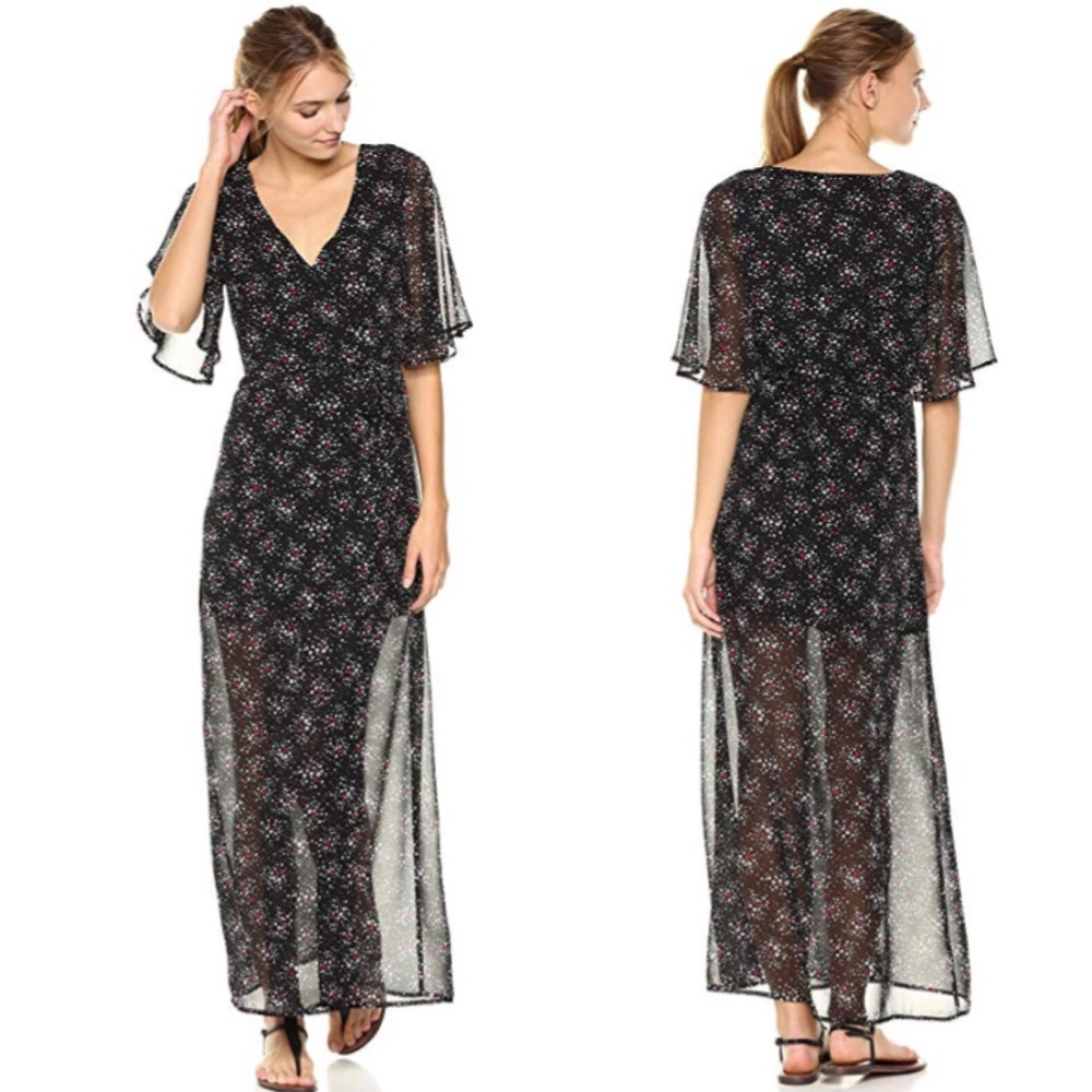 NWT Sugarlips Labyrinth Star Kimono Maxi Dress